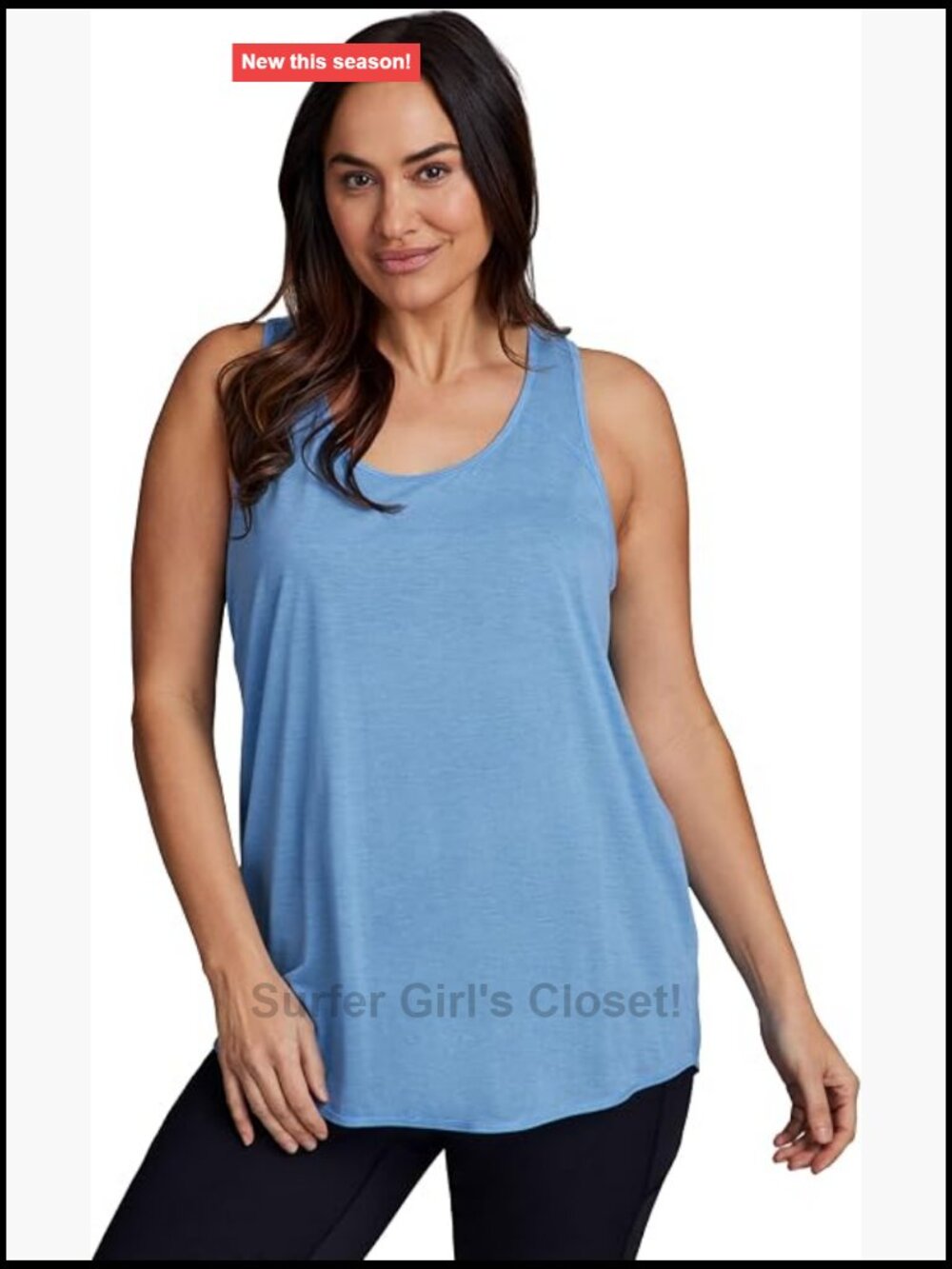 Plus Size Sleeveless Racerback Yoga Tank Top Women's Relaxed Fit Workout